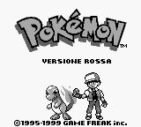 Pokemon - Versione Rossa (Italy) Title Screen